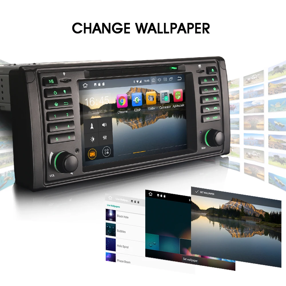 Cheap 8-Core Android 8.0 CD Head Unit GPS RDS Sat Navi DAB+ Radio BT WiFi 3G OBD DTV-IN CAM-IN Car DVD player FOR BMW E39 X5 E53 M5 2