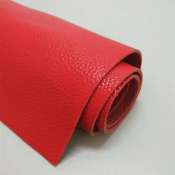 

Red top layer cowhide Vegetable Tanned cowhide leather fabric whole cowhide cut