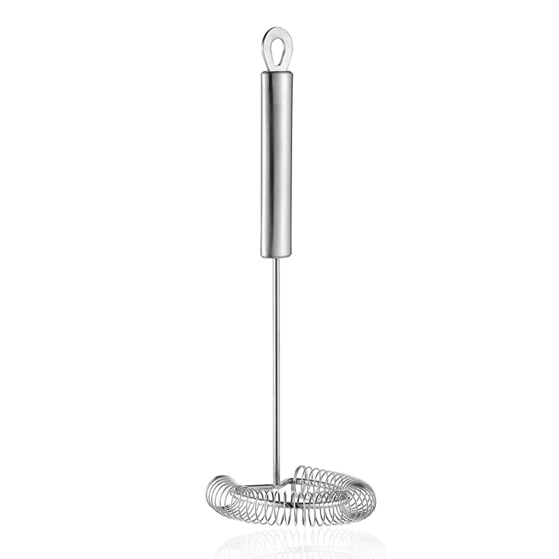 

Stainless Steel Handheld Milk Frother Foamer Spring Whisk Head Agitator Blender Mixer Stirrer Egg Beater Kitchen Tool 2018