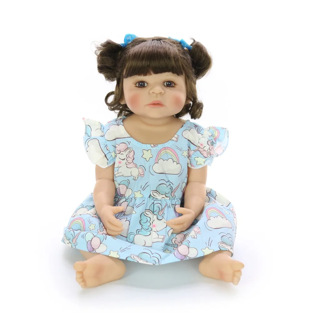 22 ''55 см силиконовые куклы для всего тела, модные реалистичные куклы Reborn Boneca Alive Bebe, куклы для детского дня, подарки для детей