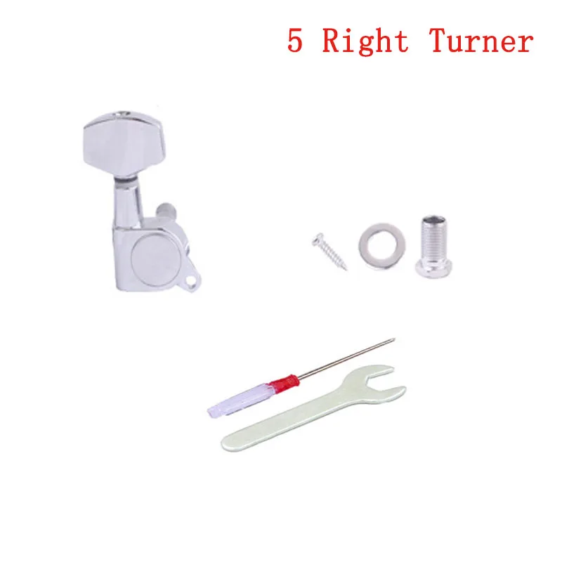 1 компл. 6 шт. электрическая гитара струны поворотные колышки 3R 3L железные закрытые классические головки Тернер ручка заблокирована аксессуары для гитары запчасти - Цвет: No.5 Right one