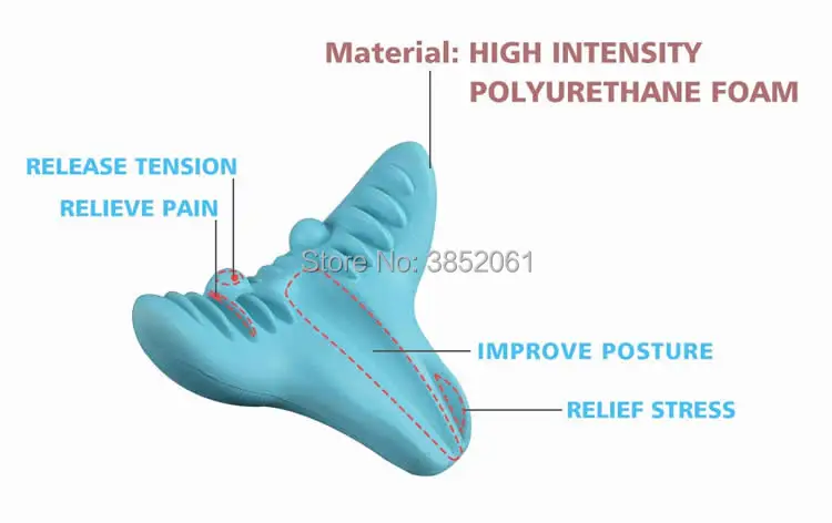 Продукт, массажная подушка с-Рест, массажер для облегчения боли в шее, расслабляющая подушка для шеи и плеч