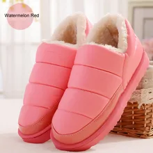 2016 warm fluff women boots fine workmanship solid color botas mujer casual slip on antiskid rubber boots for winter shoes