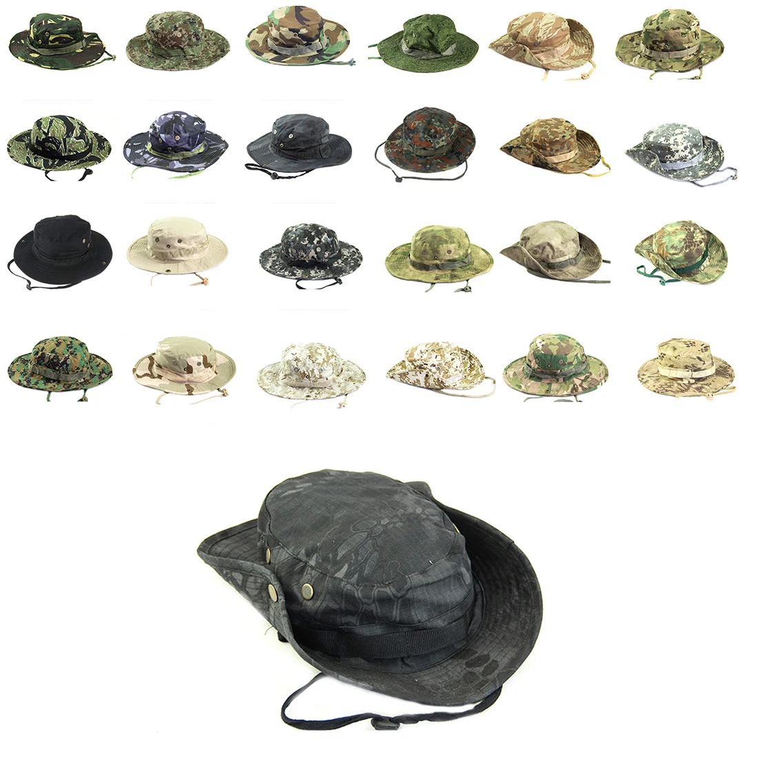 

Multiple Styles Men Women Unisex Outdoor Hiking Cap Hunting Hat Military Cap Outdoor Wide Bucket Czapki