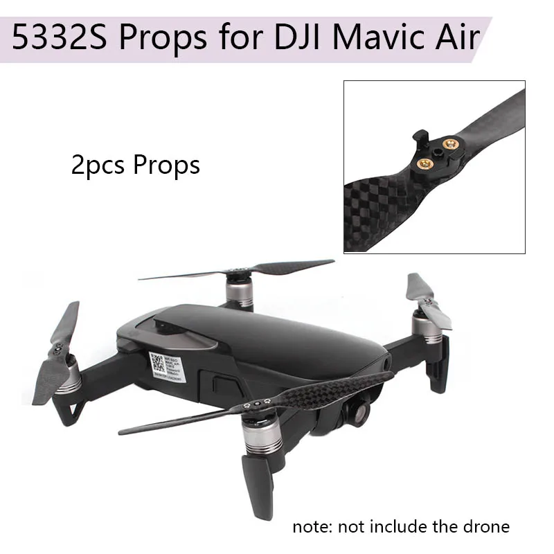 2 шт. 5332 S Пропеллер для DJI Mavic Air Drone углеродное волокно пропеллер Quick Release реквизит лезвия запасные части 5332 Drone аксессуары 2 шт. 5332 S Пропеллер для DJI Mavic Air Drone углеродное волокно пропеллер Quick Release реквизит лезвия запасные части 5332 Drone аксессуары