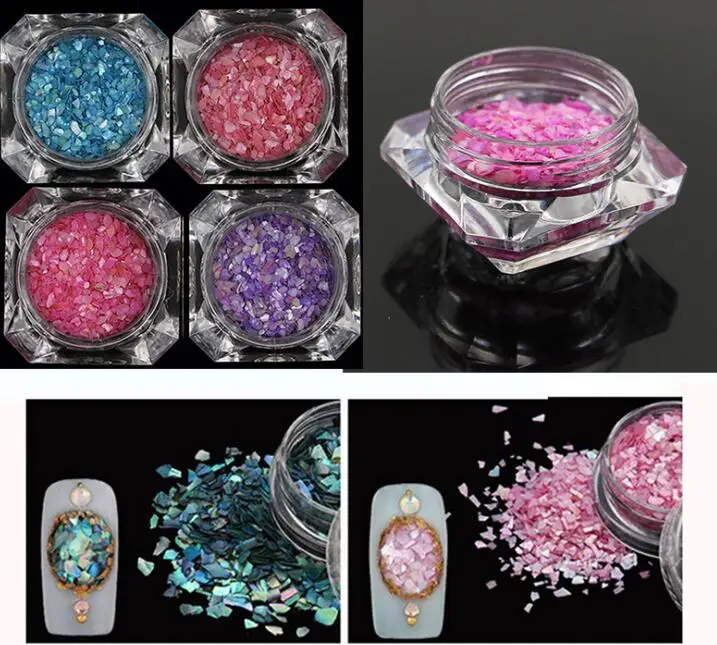 

Irregular shape tiny shell fragments powder beads for silicon mold resin jewelry fillers nail art(choose color as picture show