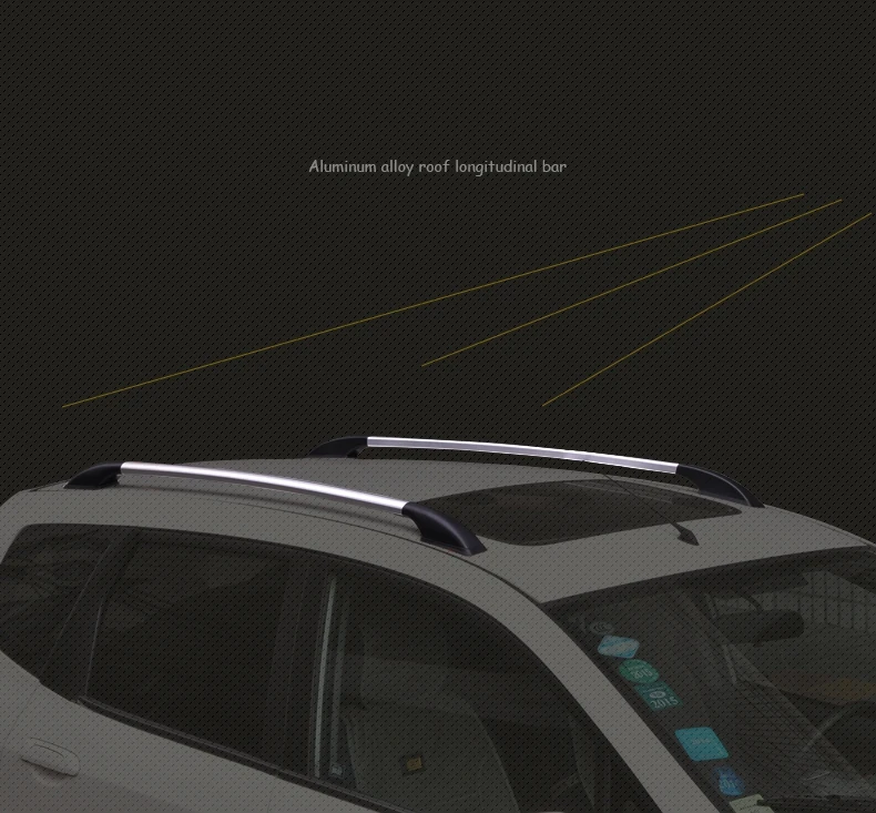 

Alluminio Laterali Bar Rails Portapacchi Decorazione Trim Copertina Argento Fit For Nissan Qashqai Dualis 2007 - 2012