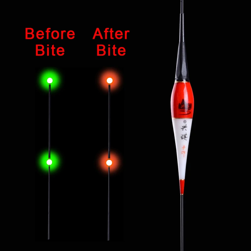Умный электронный поплавок для рыбалки, датчик силы тяжести, светильник, ночной рыболовный буй, светодиодный световой индикатор, автоматически напоминающий светящийся поплавок для рыбалки