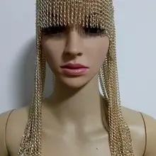 Модный стиль WRB949 женский жгут Золотые Цепи слои голова лицо цепи ювелирные изделия голова для косплея цепочки для волос ювелирные изделия 3 цвета