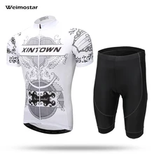 Weimostar Велоспорт Джерси лето велосипед Велосипедная форма Велосипедный спорт дышащая футболка с коротким рукавом Велосипедный Спорт Велоспорт комплект