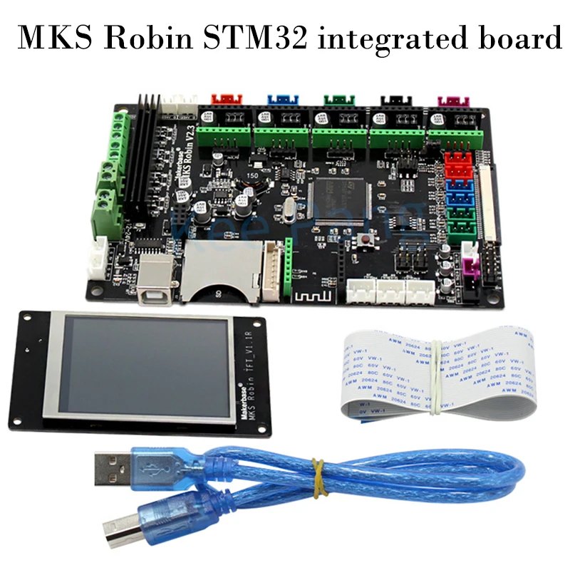 3D printer motherboard MKS Robin STM32 integrated board stm32 development board APM controller with touch screen / MKS V2.3 3D printer motherboard MKS Robin STM32 integrated board stm32 development board APM controller with touch screen / MKS V2.3