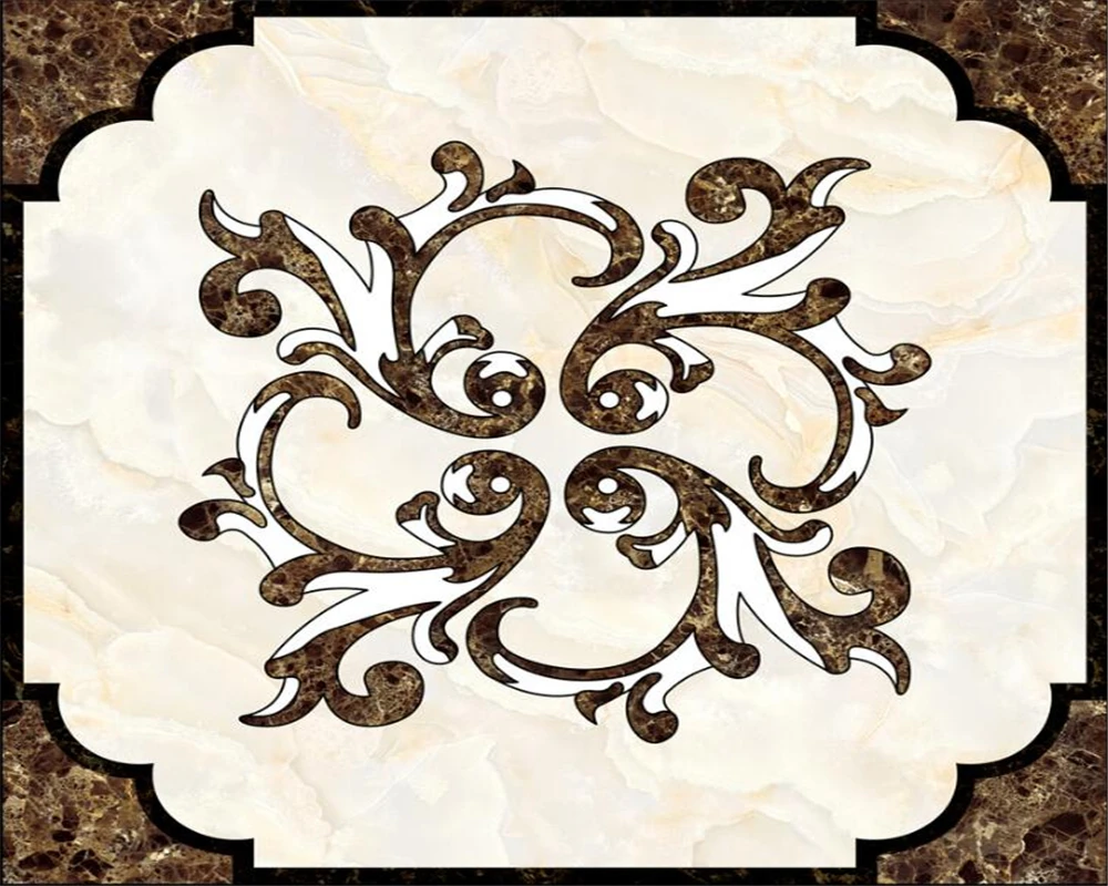 Beibehang Custom 3D flooring film ultra - high - definition European
high imitation marble water knife parquet anti - skid wear