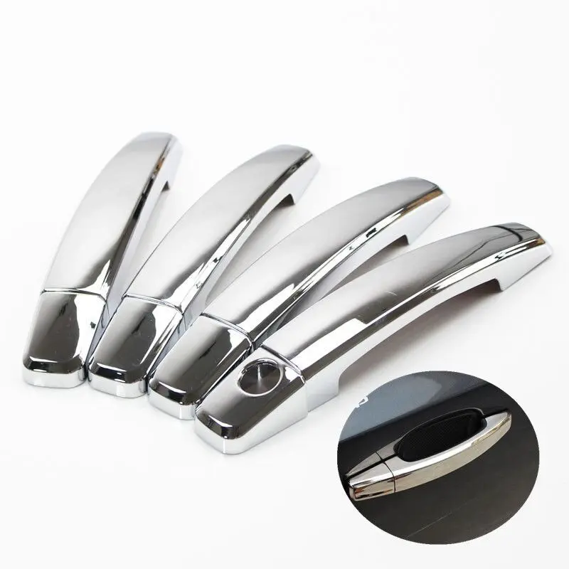 2009-2016 Vauxhall Opel Insignia Deco Chrome Door Handle Cover 4Door S.Steel