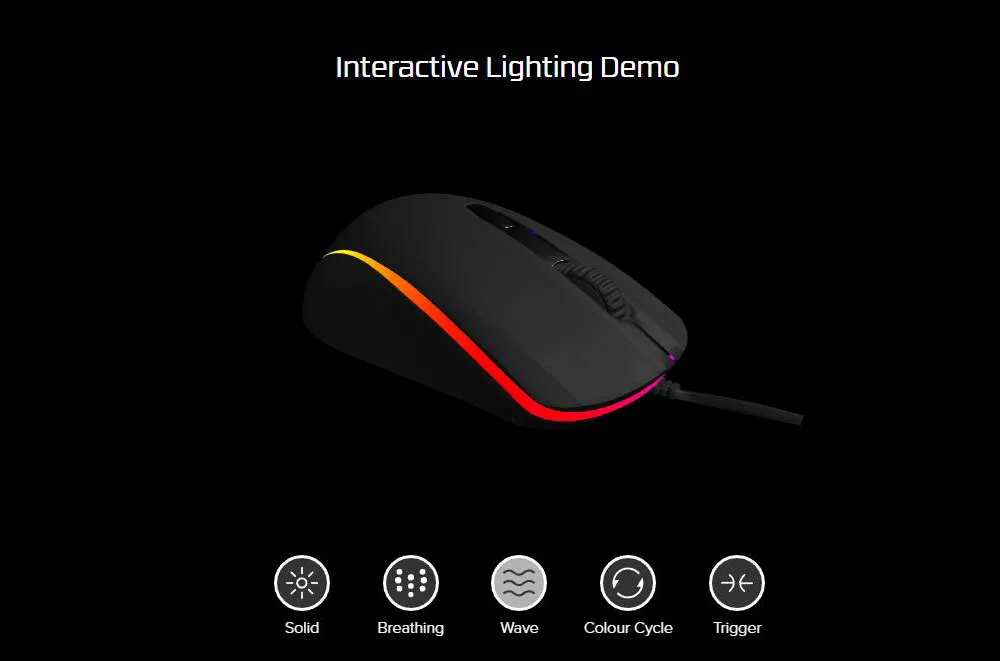 Игровая мышь kingston HyperX Pulsefire Surge RGB Lighting 16000 dpi мышь Pixart 3389 сенсор динамический 360 ° RGB эффекты игровая мышь