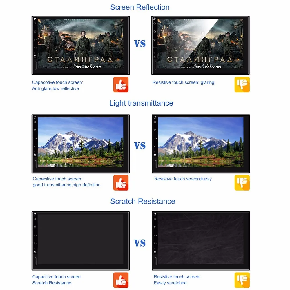 Excellent Onever Android 5.1 HD 1024*600 Auto Radio GPS Bluetooth Navigation Car Stereo Player 2 Radio Doble din Rear Camera Sar Styling 6