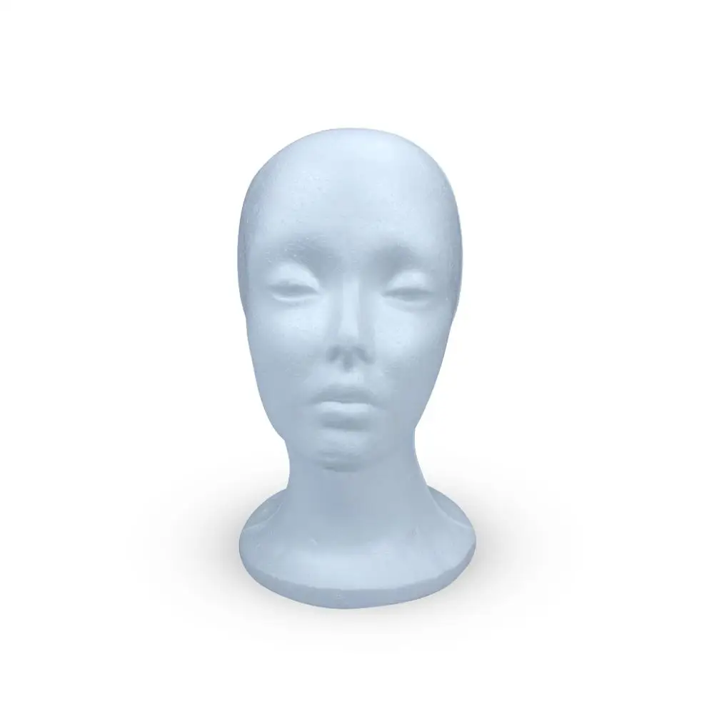 Black female foam velvet MANNEQUIN head holder base display wig hat glasses 11/"