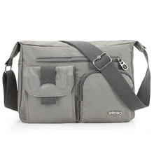 Nouveaux hommes de Mode Épaule Sac Vintage Denim et Nylon Hommes Messenger Sac Coréenne Style Cool Femmes Étanche Sac À Main Haute qualité