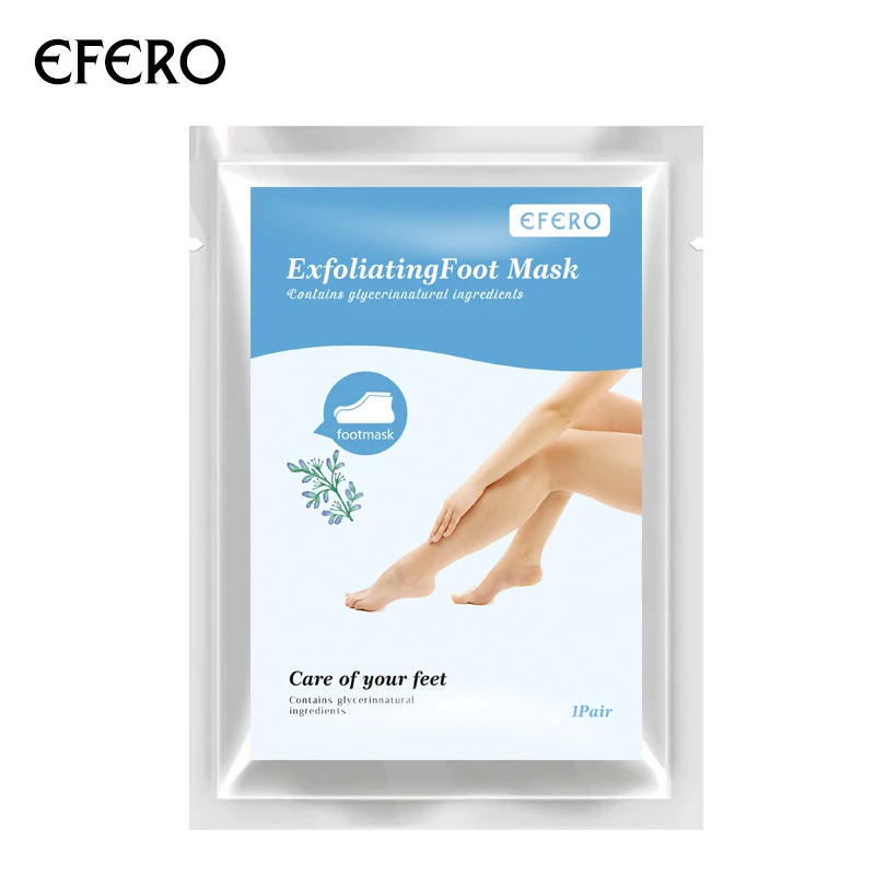 Efero, новинка, отшелушивающая маска для ног, для удаления омертвевшей кожи, увлажняющие носки, пилинг для ног, маска для педикюра, уход за пяткой, скраб для ног
