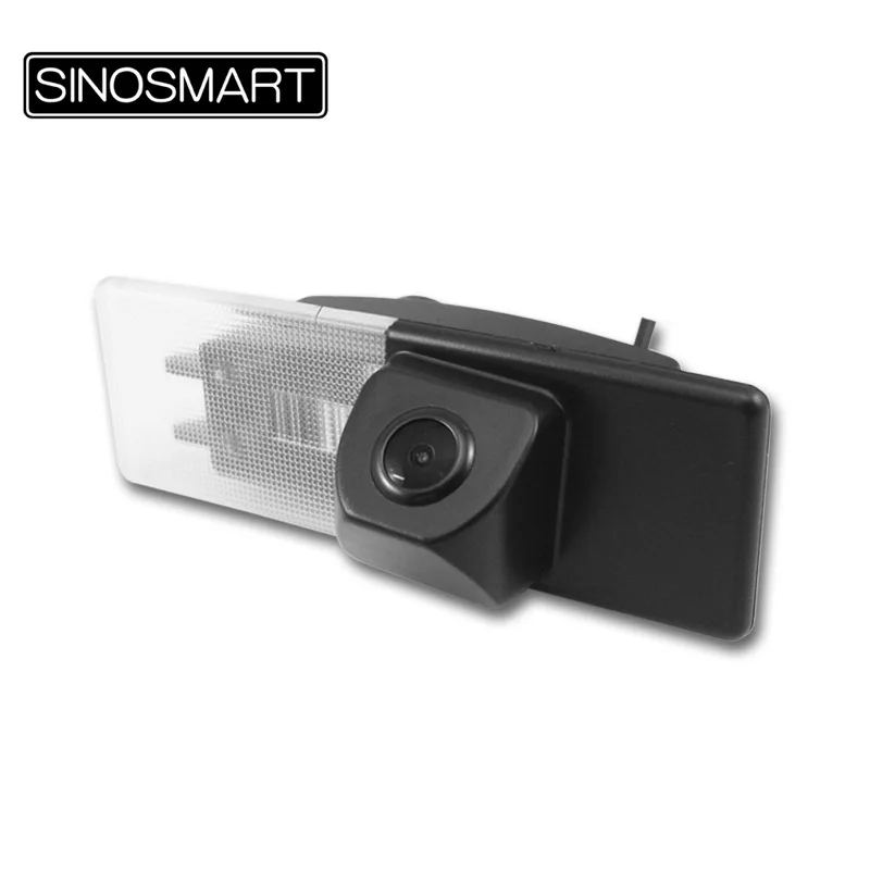 

SINOSMART In Stock Car Rear View Parking Backup Camera for KIA K5 Firm Installation in Number Plate Light Hole Lampshade
