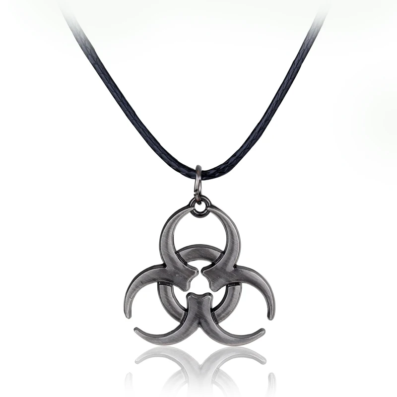 Hot Game Biohazard Resident Evil Necklace Fashion Rope Alloy Pendant And Necklaces Women Men Gift Jewelry | Украшения и