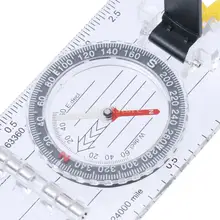Складная Многофункциональная линейка для карты Компас для походов кемпинга ориентирование