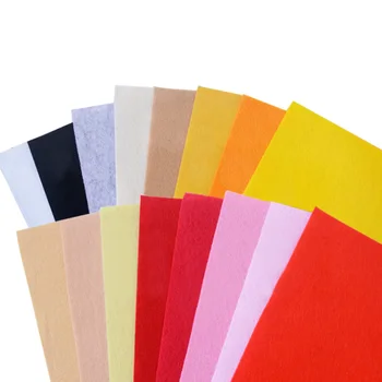 

High Quality Mix Colors Non Woven Felt Fabric DIY Bundle For Sewing Dolls Crafts 1mm Thickness Polyester Cloth Felts