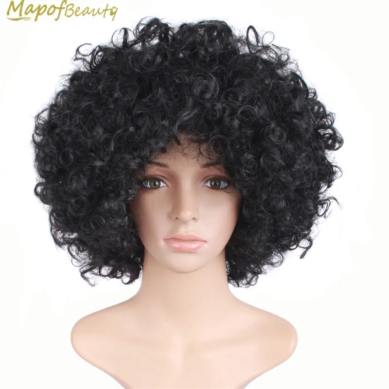 Парики для косплея MapofBeauty черные красные волнистые термостойкие|wigs for women|wig heat