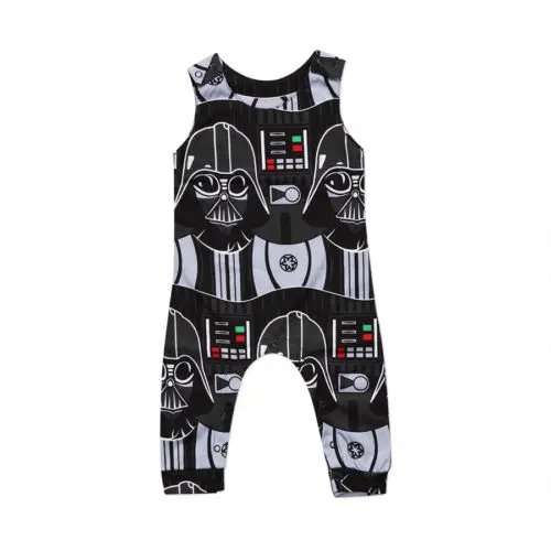UK/комбинезон без рукавов для новорожденных мальчиков «Звездные войны»; комбинезон; одежда для детей 0-3 лет