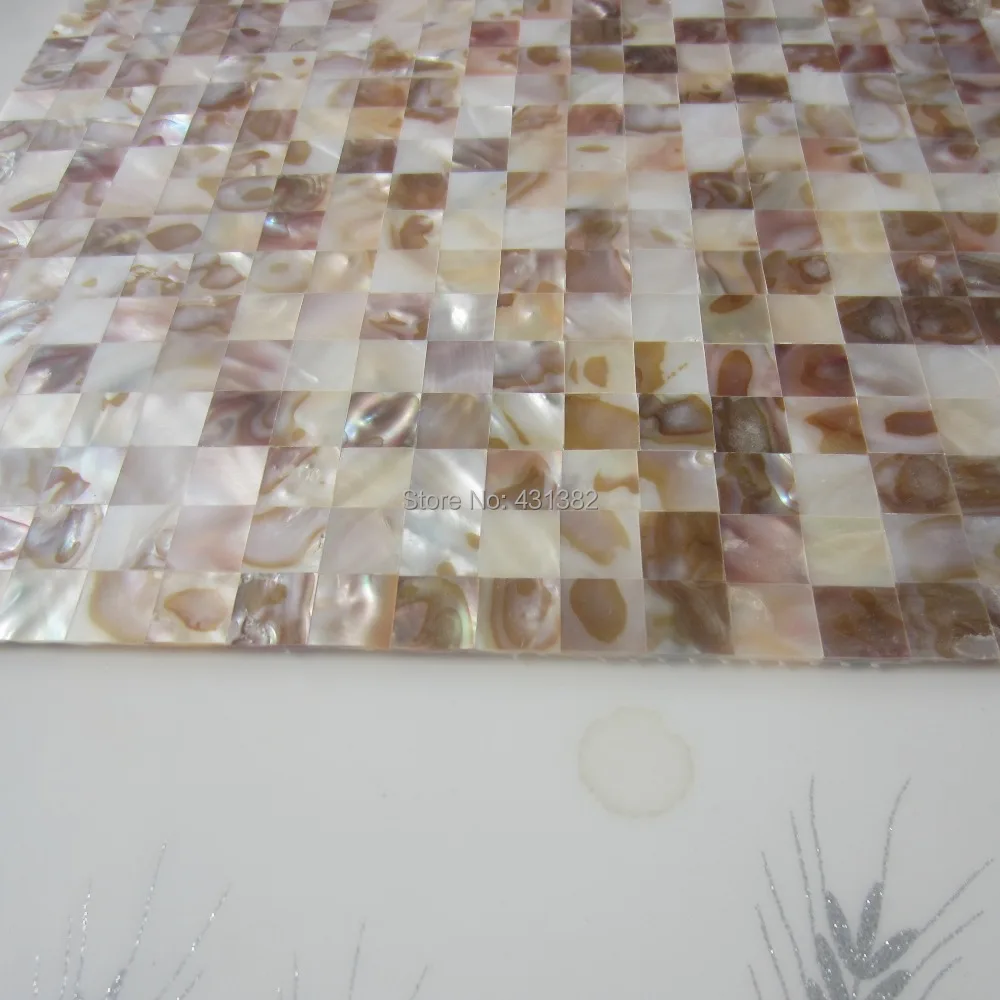 Building material freshwater shell mosaic tile