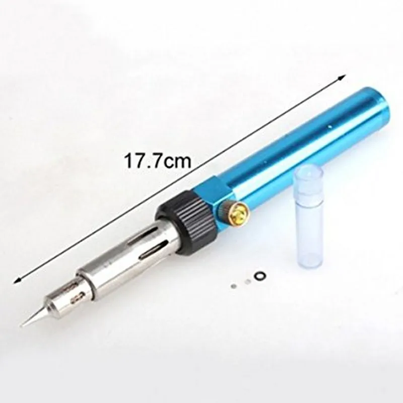 Mini Soldering Gas Iron Gun Cordless Portable 30W-70W Adjustable Flame Welding Pen Burner Blow Torch Hot Air Gun Repair Tool