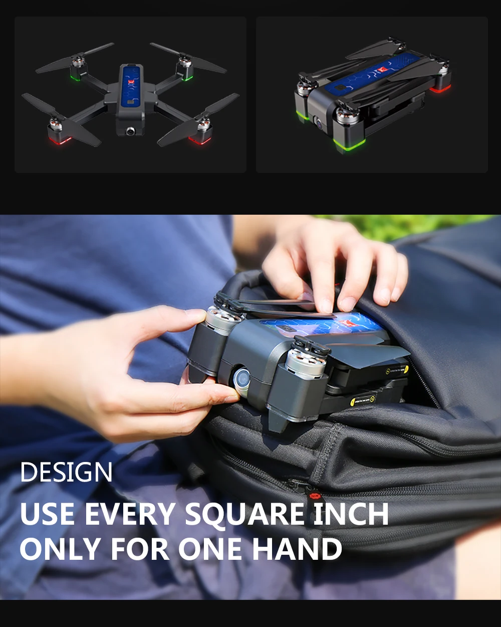 Bugs 4W B4W gps бесщеточный складной Радиоуправляемый квадрокоптер 5G Wifi FPV с камерой 2K антивибрационный оптический поток Радиоуправляемый Дрон VS F11