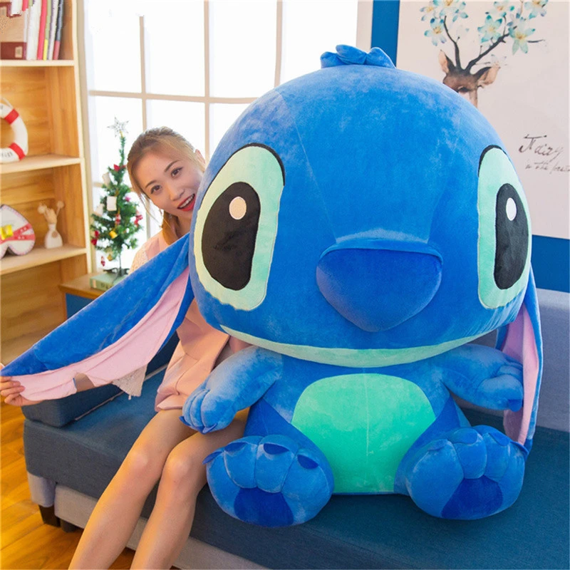 80CM 35CM Big Stitch Kawaii Stitch Plush Doll Toys Anime Lilo And Stitch Plush Toy Children Kid Birthday Gift Baby Appease Gift