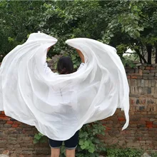 Настоящий Шелковый костюм для танца живота ручной шарф шаль сплошной цвет фиолетовый танцор костюм аксессуар Белый Зеленый Розовый Синий