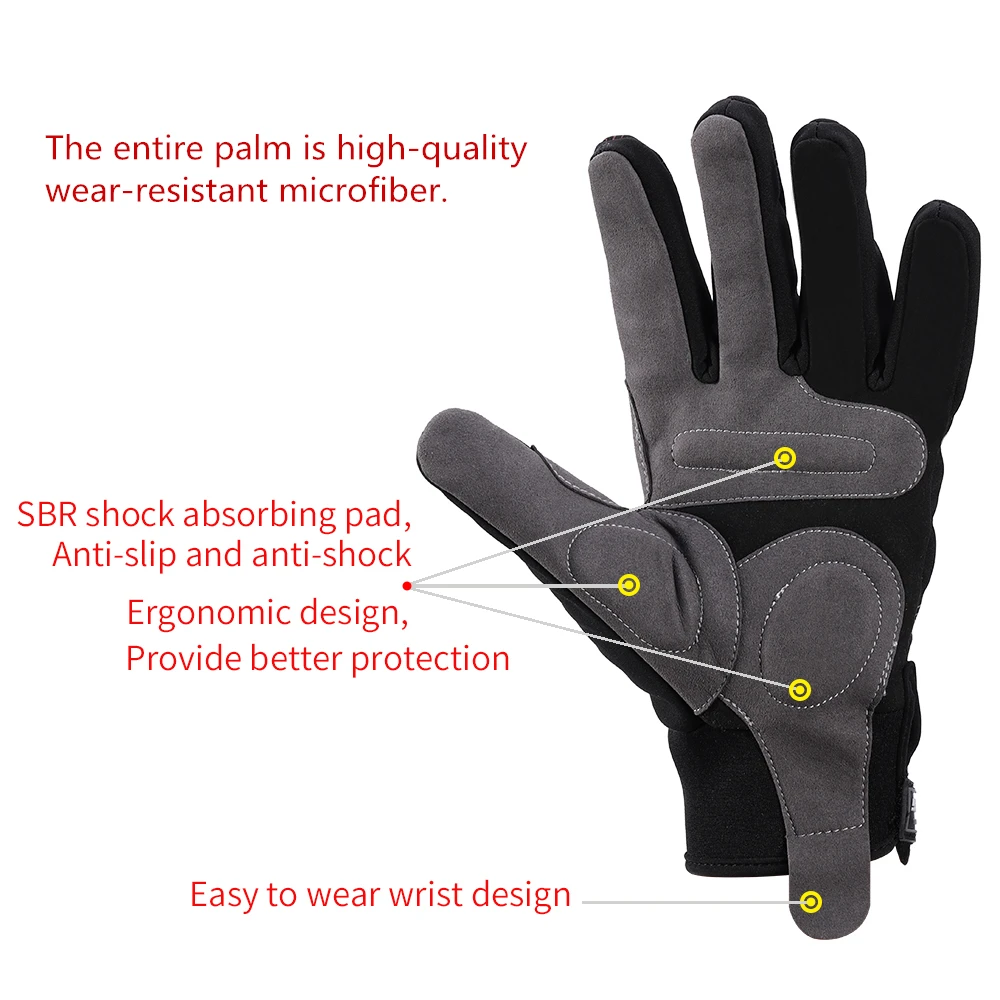Мужские и женские длинные/полный палец велосипедные перчатки противоскользящие износостойкие Дышащие анти-шок спортивные перчатки MTB велосипед перчатки