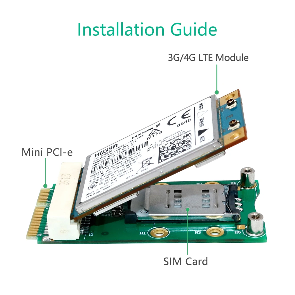 Мини-адаптер PCI Express Mini переходная карта pci-e карта Mini PCIE к MINI PCI E карта расширения слот для sim-карты для 3g/4G WWAN LTE gps карты