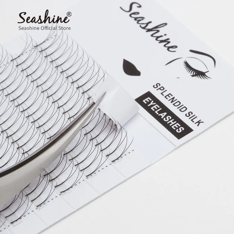 Seashine Individual Lash Eyelash Extensions Russian Volume False Lash Private Label 2D Long Roots Faux 10Trays/Lot Free Shipping