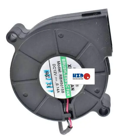 

HZDO RBH5015B 50x50x15mm 5015 5cm 50mm 12V 0.14A Micro Centrifugal Turbine Blower Cooling Fan