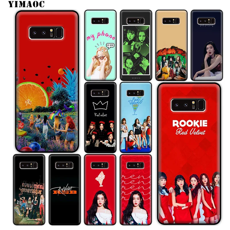YIMAOC красный бархат Красный мягкий силиконовый чехол для samsung Galaxy Note 10 Plus 9 8 A9 A8 A6 2018