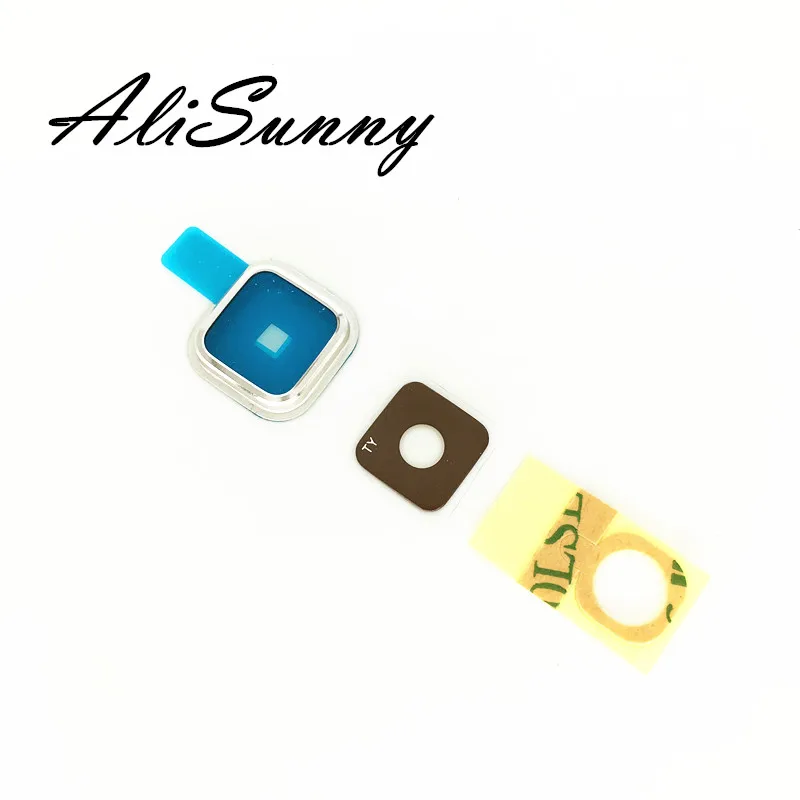 

AliSunny 10pcs Back Camera Lens for Samsung Galaxy S5 G900F Rear Camera Frame Glass Cover 3M Sticker Repair Parts