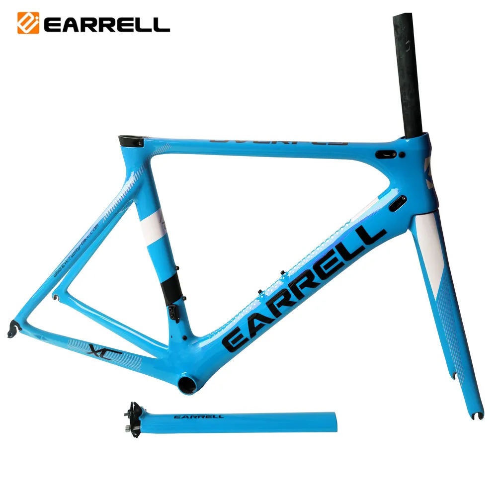 Clearance 2019 Earrell T800 UD glossy surface road bike bicycle carbon frameset customzied color frame is available BB86  bicycle frame 5