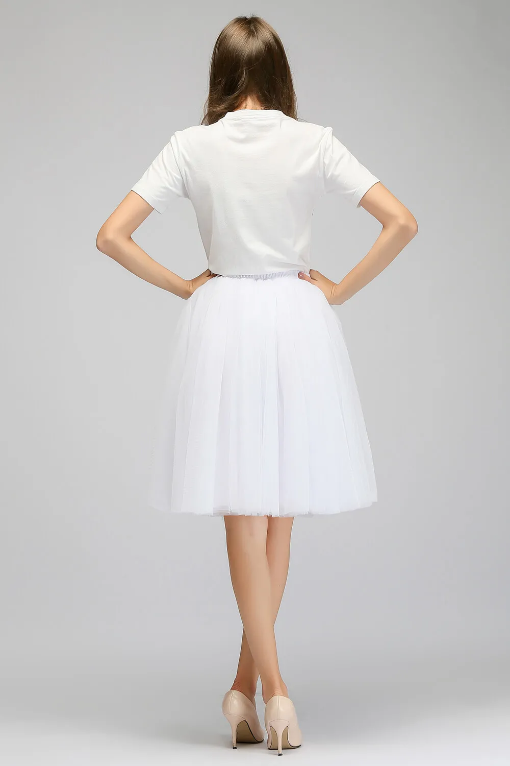 Babyonlinedress короткая юбка американка из тюля для свадьбы 6 слоев нижнего белья
