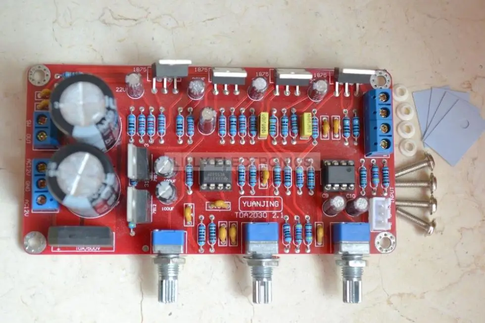 2 + 40 * Áudio Subwoofer Amplificador Montado Board Ne5532 Lm1875 ic 20 w 2 + 40 W Áudio Subwoofer Amplificador Montado Board