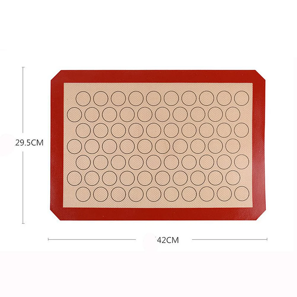 42X29,5 см антипригарный силиконовый антипригарный коврик круглый Макарон подкладочный лист кухонный коврик для раскатки теста лайнер инструмент для выпечки