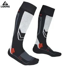 Зимние утолщенные теплые мужские термальные Лыжные носки, толстые хлопковые спортивные носки для сноуборда, велоспорта, катания на лыжах, футбола, Термо носки, гетры