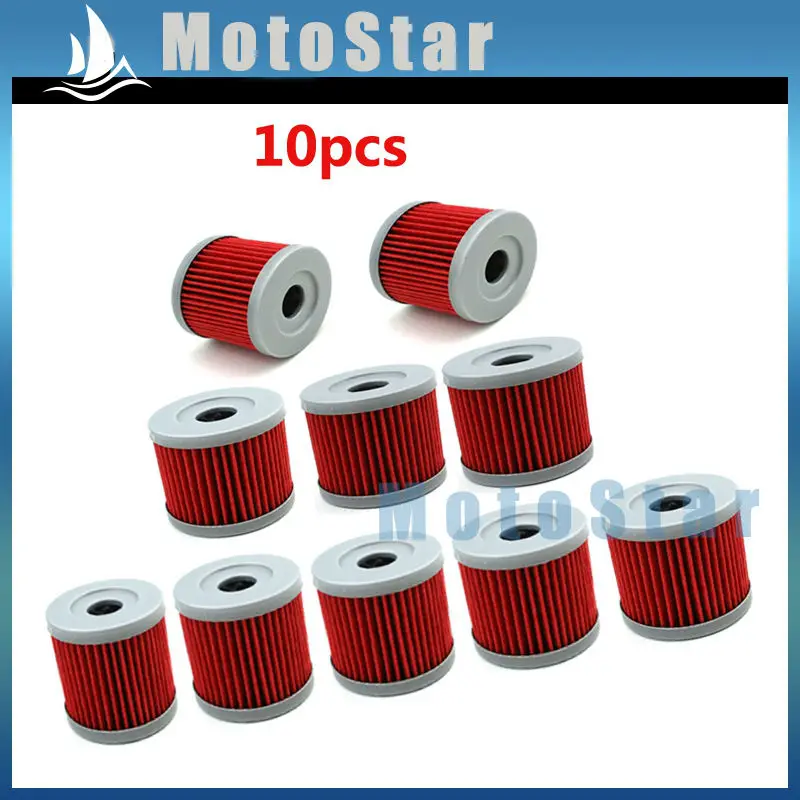 10pcs Oil Filter For Pit Dirt Bike CB250 150cc 200cc 250cc Lifan Zongshen Loncin Motocross