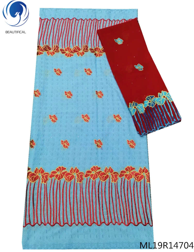 

BEAUTIFICAL Swiss voile Laces fabric 2019 Swiss Laces fabric Switzerland dry cottonLaces Fabrics with stones 7yards ML19R147