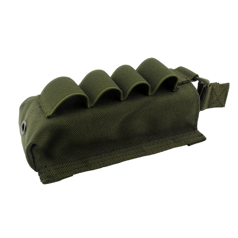 Тактический Подсумок с креплением MOLLE охоты 12 калибра сумка для амуниции M4 M16 5,56. 223 подсумок с 4 раундов 12G Дробовые Эластичные подтяжки