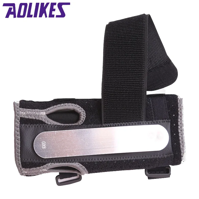 AOLIKES 1 шт. браслеты для рук регулируемый браслет стальной запястья поддержка шина