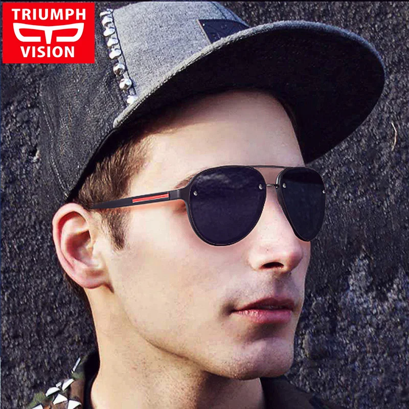 Мужские солнцезащитные очки TRIUMPH VISION Red Line брендовые с защитой UV400 | Аксессуары для