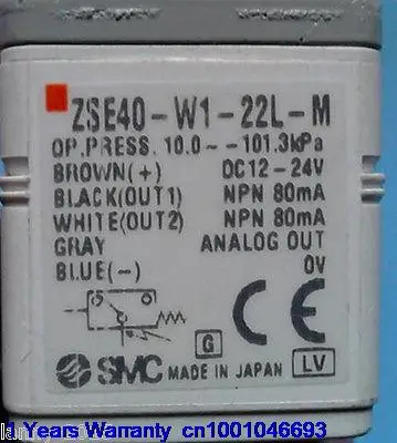 

DHL/EUB 5pcs Used SMC Pressure sensor ZSE40-W1-22L-M 015-001u